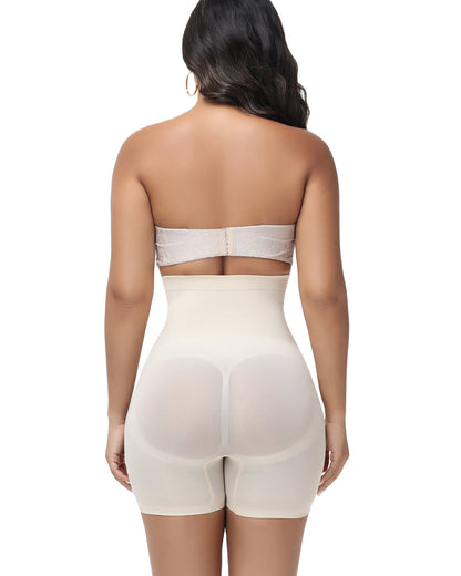 Pantalones cortos sin costuras con cintura alta que levantan la cadera