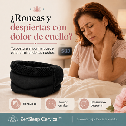 ZenSleep Cervical™ - Soporte Antirronquidos y Alivio Cervical