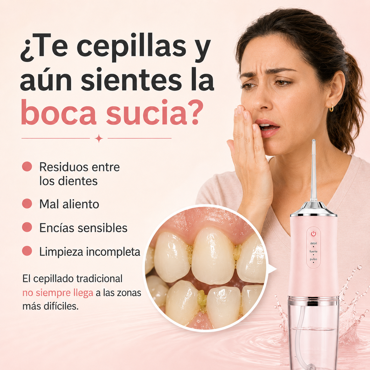 OralFlow™ Irrigador Bucal Portátil