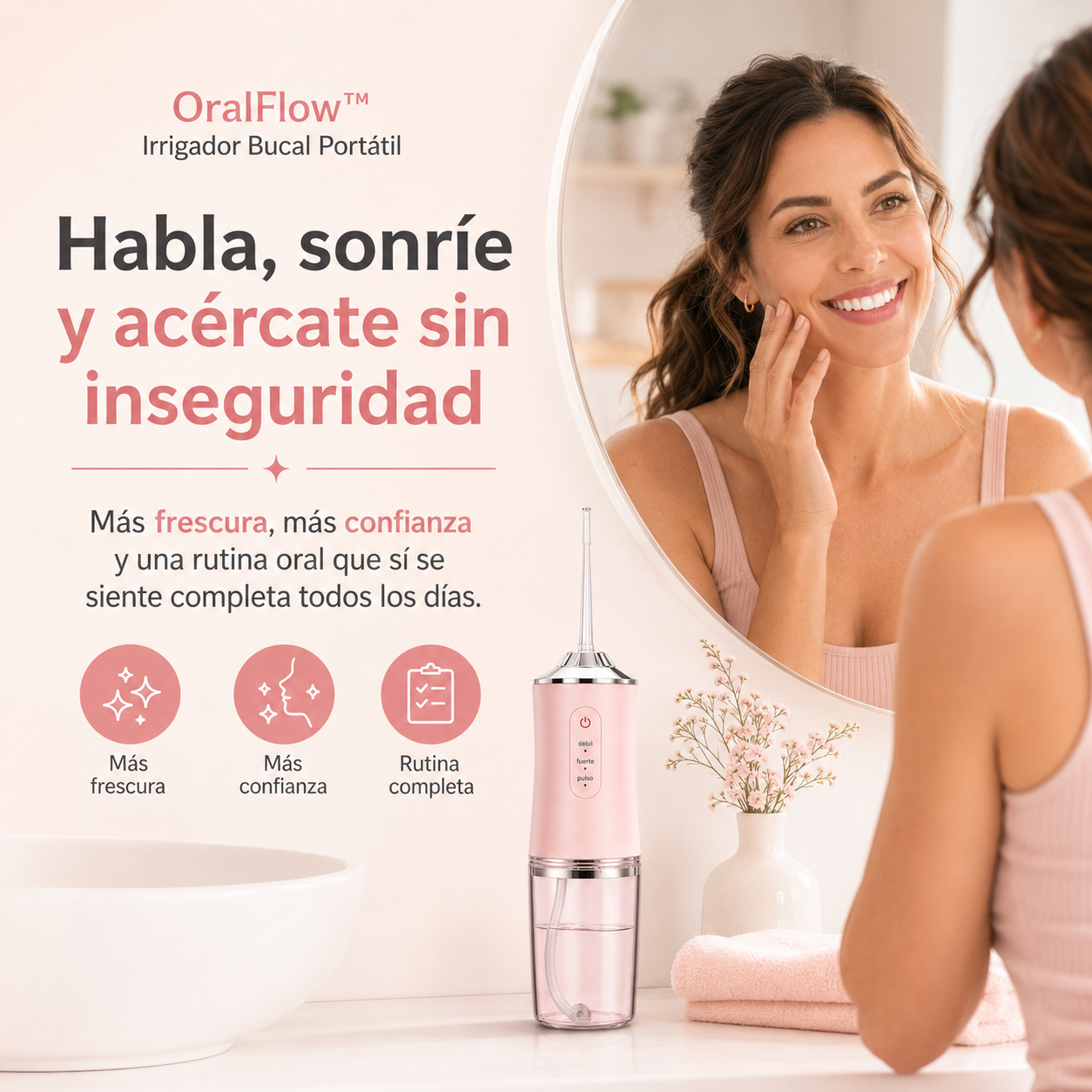OralFlow™ Irrigador Bucal Portátil