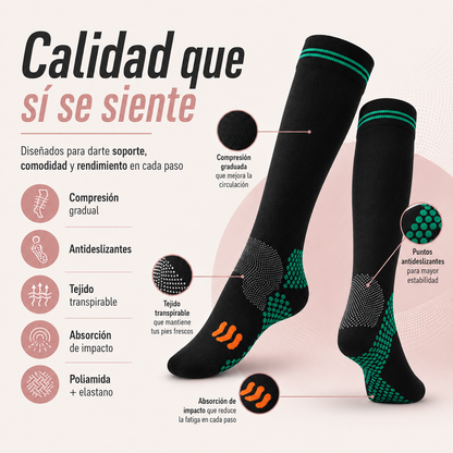FlexRun™ Calcetines de Compresión Deportiva Solo Hoy: Compra 2 Pares y Llévate 4 + Envío Gratis