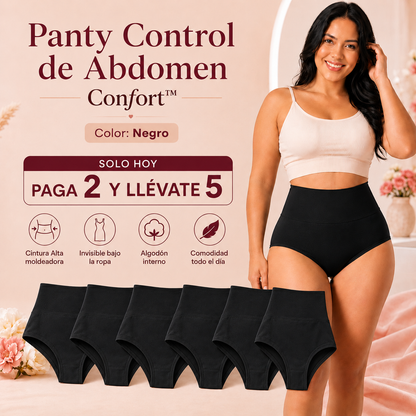 Panty Control de Abdomen Confort™ - Solo Hoy Paga 2 y Llévate 5
