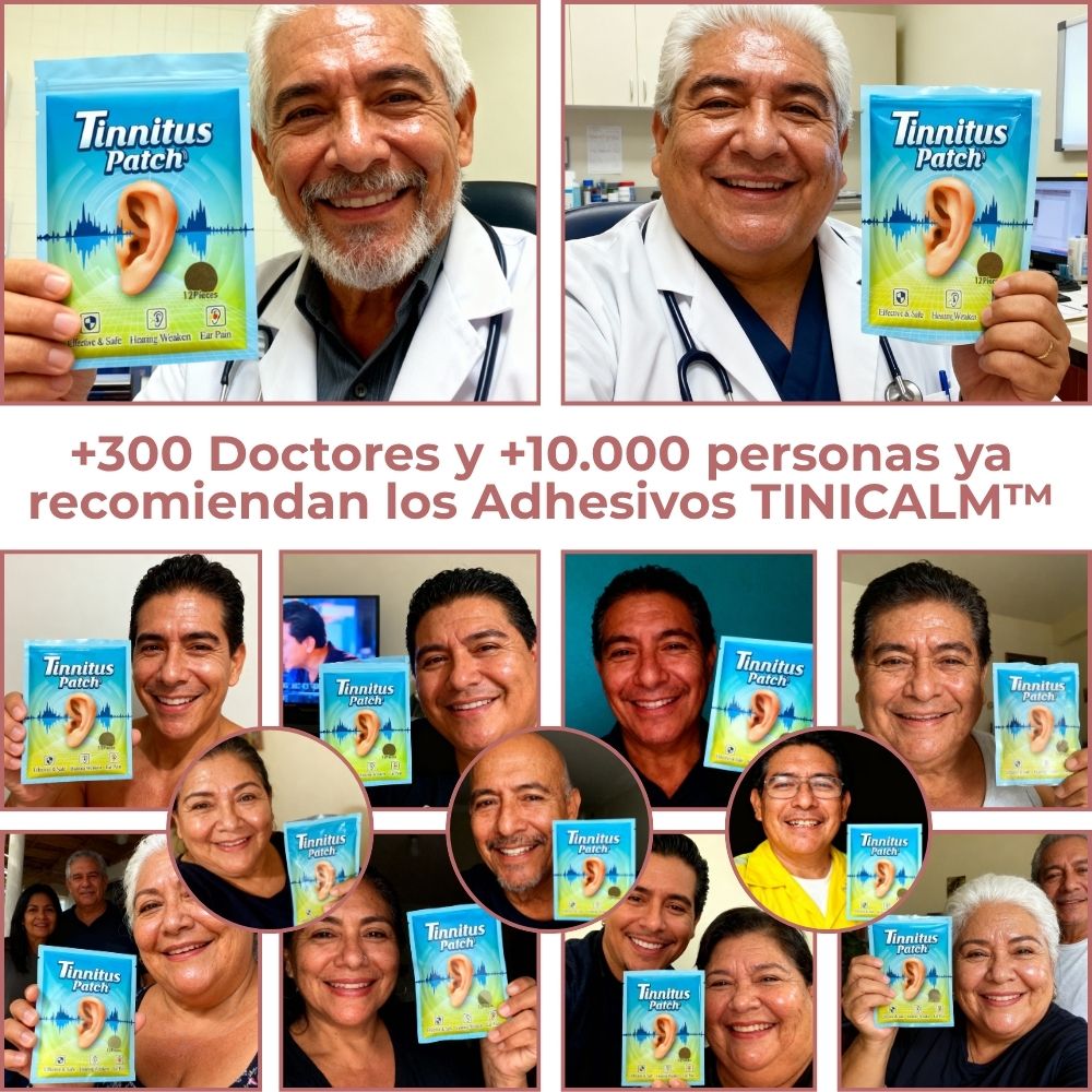 PARCHES HERBALES PARA ZUMBIDO DE OIDO PACK 12 UD - TINICALM™