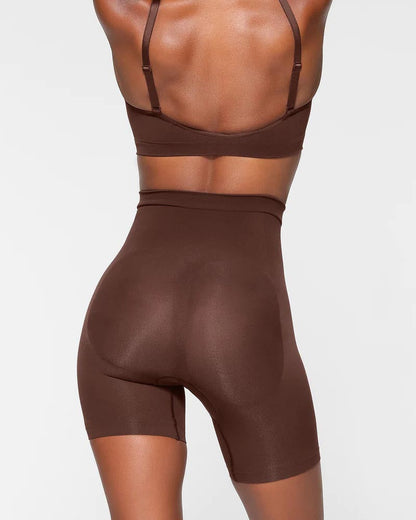 Pantalones cortos sin costuras con cintura alta que levantan la cadera